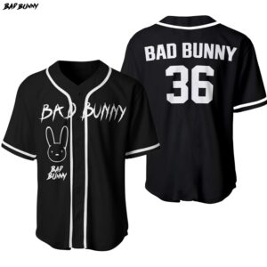 Bad Bunny Baseball Jersey Custom Number BBNJS8