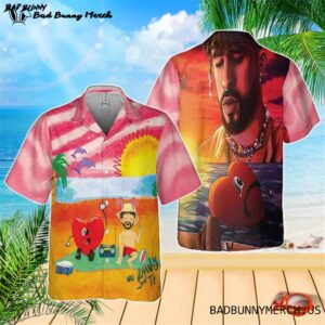 Bad Bunny Hawaiian Shirt BBNHW4