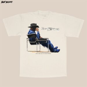 Bad Bunny Sitting Cowboy T-Shirt BBNT10