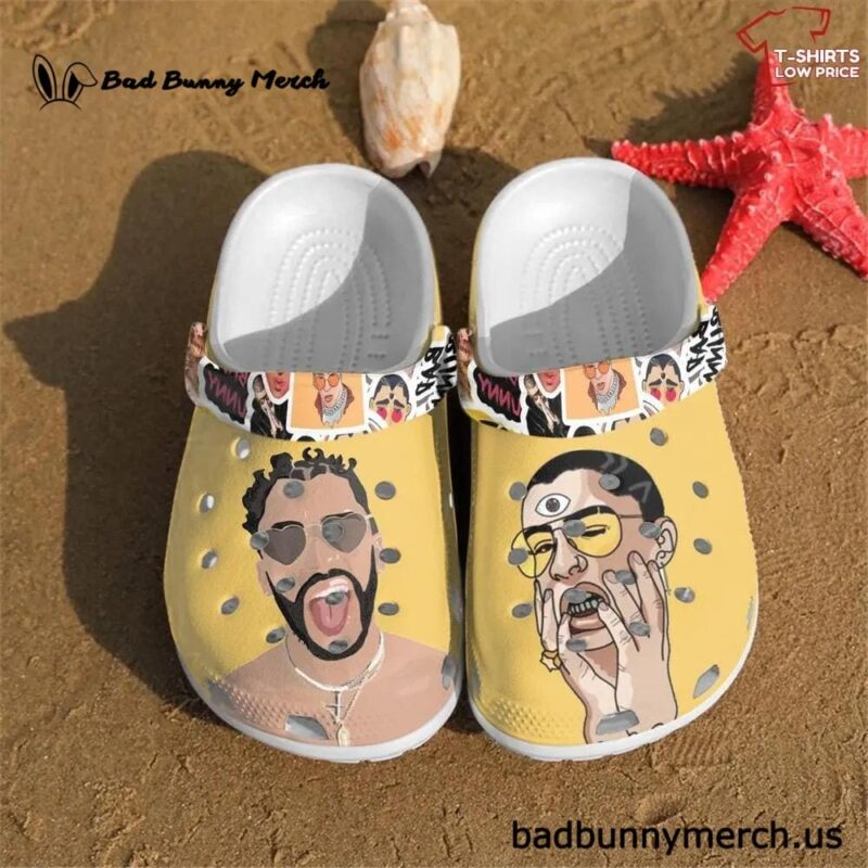New Bad Bunny Crocs Crocband Shoes BBNC8