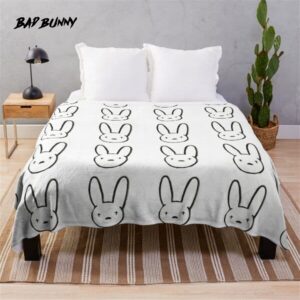 Bad Bunny Classic Logo Blanket