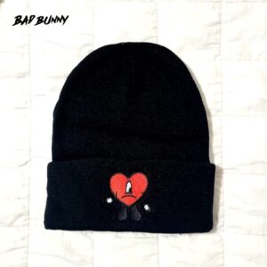 Bad Bunny Heart Beanie