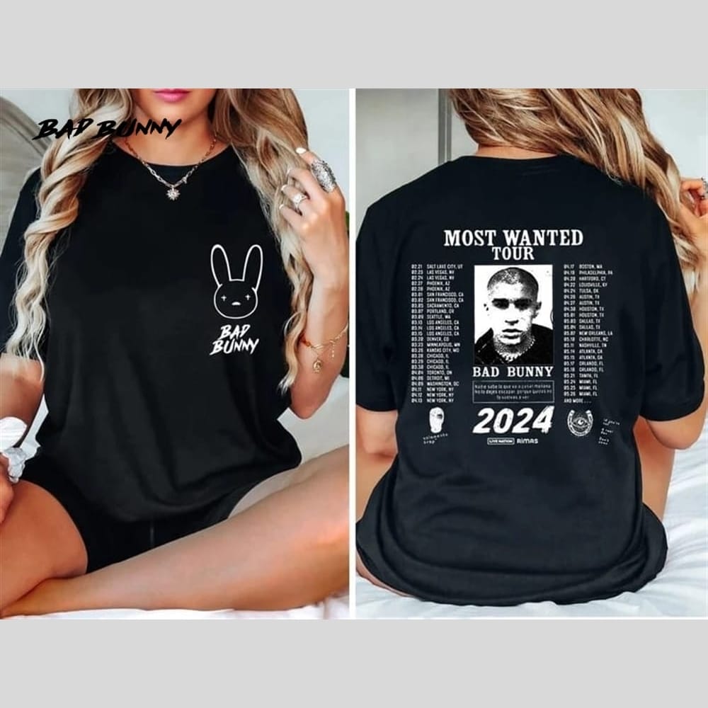 Bad Bunny Most Wanted Tour Shirt BBNT79 f