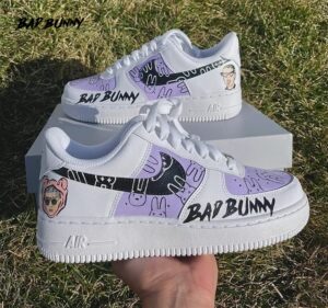 Bad Bunny Purple Shoes