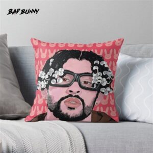 Bad Bunny Swag Pillow