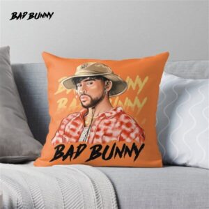 Bad Bunny in Panama Pillow