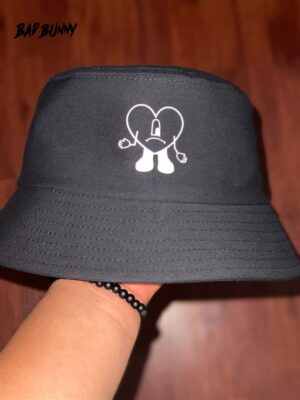 Sad Heart Black Bucket Hat
